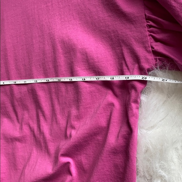 Zara Trafaluc long Tee w/ruffled sleeves - Picture 5 of 7